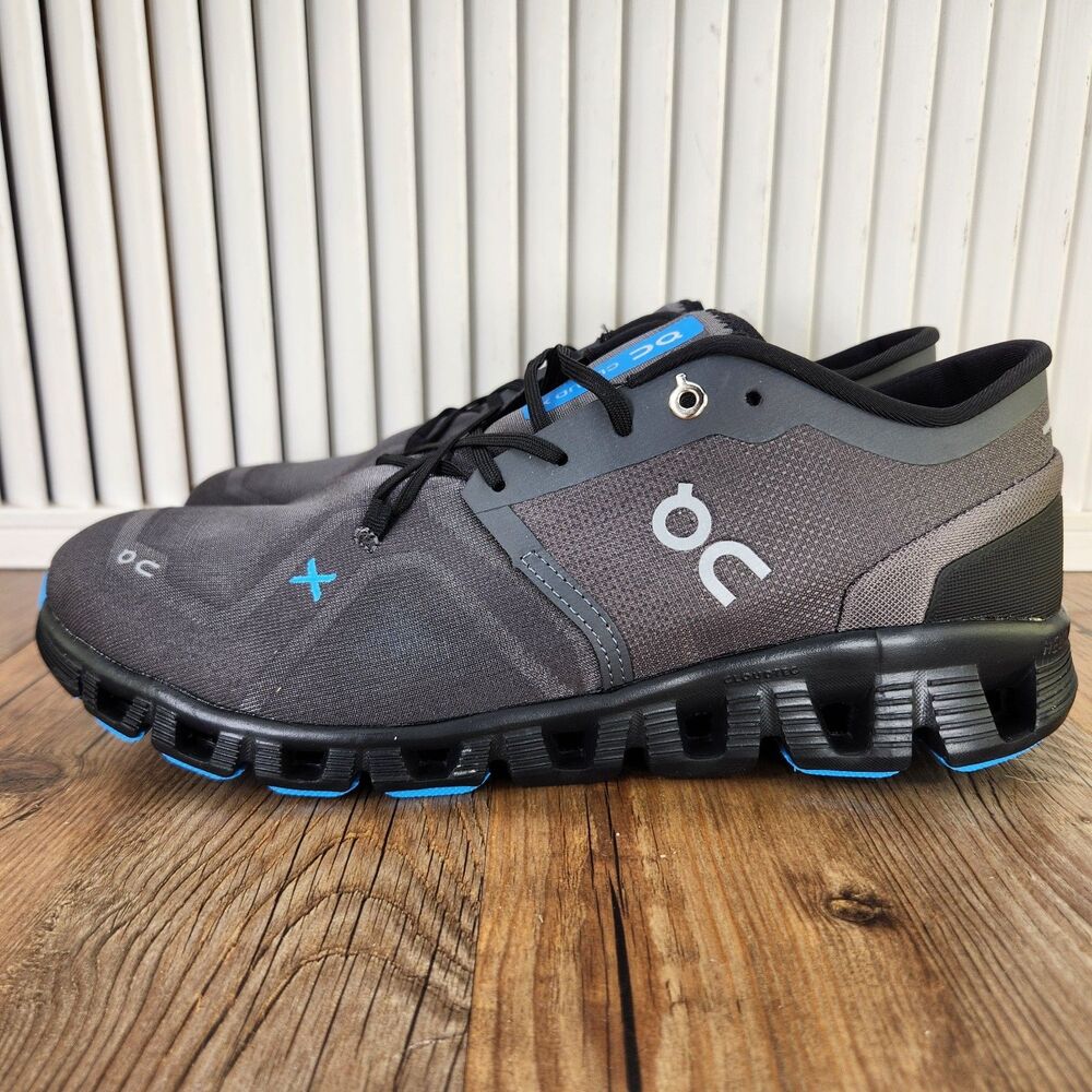 On Cloud X Magbetite Ash Running Shoes Mens Size 11 Black Blue Athletic 60.98703 - Picture 4 of 13